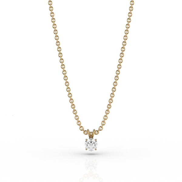 Classic 0.13ct Pendant in 9ct Yellow Gold