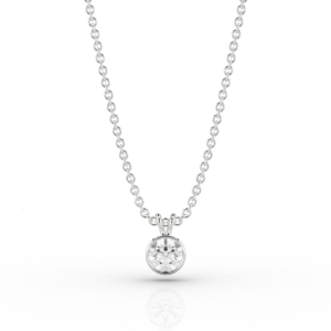 Modern 0.48ct Pendant in 18ct White Gold