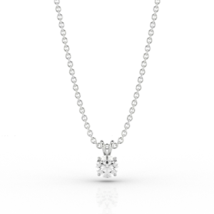 Classic 0.77ct Pendant in 18ct White Gold