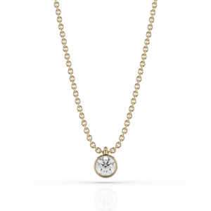 Nacelle Bezel 0.2ct Pendant in 18ct Yellow Gold
