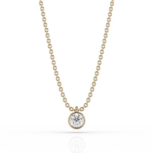 Nacelle Bezel 0.2ct Pendant in 18ct Yellow Gold
