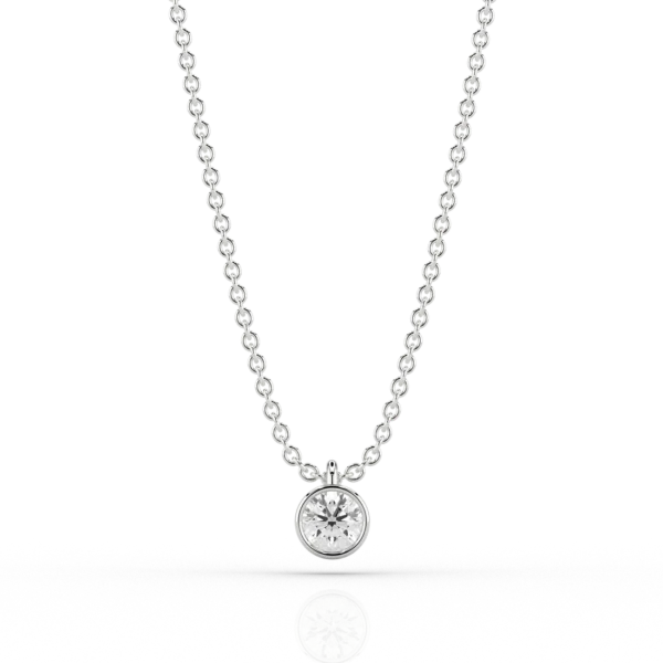 Nacelle Bezel 0.2ct Pendant in Platinum