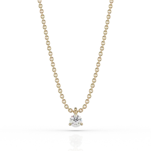 Nacelle Claw 0.2ct Pendant in 18ct Yellow Gold