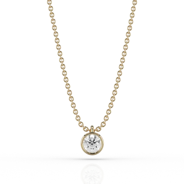 Nacelle Bezel 0.33ct Pendant in 18ct Yellow Gold