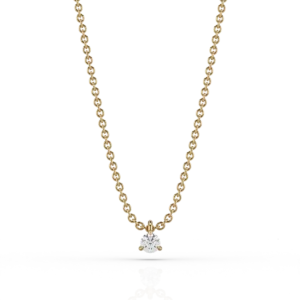 Nacelle Claw 0.1ct Pendant in 18ct Yellow Gold