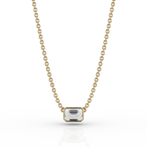 Rae Emerald Cut 0.71ct Pendant in 18ct Yellow Goldb