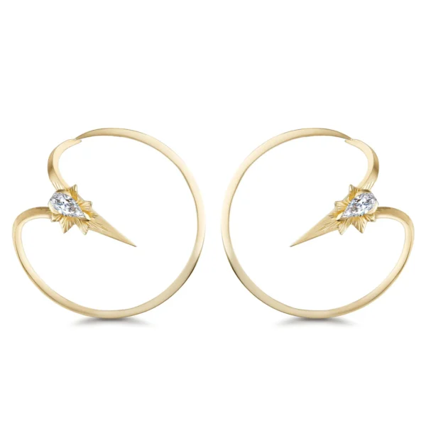 Collision Hoop Earrings Meteoric ~ Stephen Webster x Skydiamond
