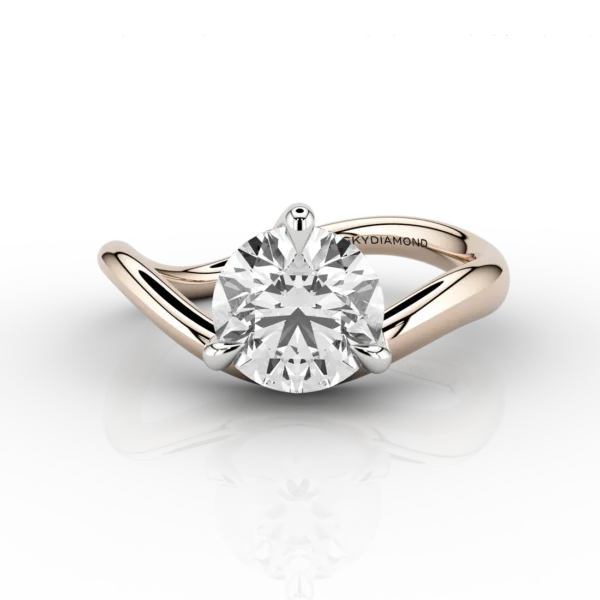 Onda Solitaire Engagement Ring