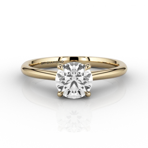 Luna Classic 0.77ct Solitaire Engagement ring in 18ct Yellow Gold
