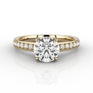 Luna Classic 1.19ct Solitaire Grain Set Engagement Ring in 18ct Yellow Gold