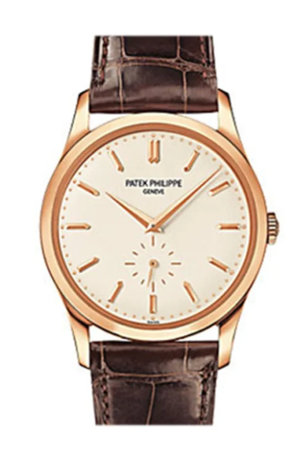 Patek Philippe Calatrava Mens Silver Dial Watch