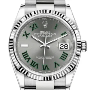 Rolex Datejust 36 Slate Dial Fluted Watch 126234