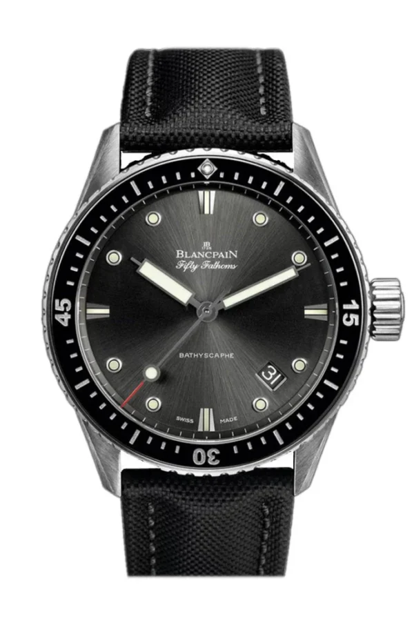 Blancpain Fifty Fathoms Bathyscaphe Steel Black Dial Watch 5000-1110-B52A JD