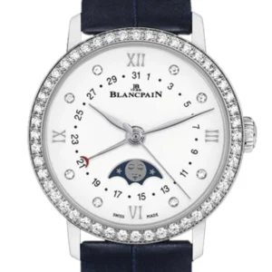 Blancpain Ladies Villeret SS Moonphase With Diamond Bezel 6106-4628-55A