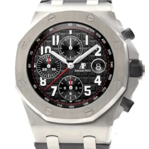 Audemars Piguet Royal Oak Offshore Vampire Black Dial Black Alligator Leather Men's Watch 26470ST.OO.A101CR.01