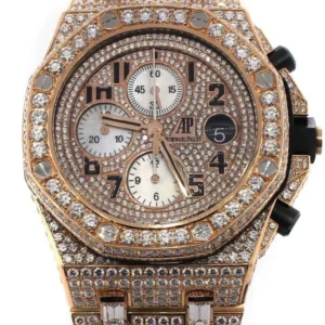 Audemars Piguet Royal Oak Offshore Custom Diamonds 42mm Chronograph Men's Watch 26470OR.OO.1000OR.01