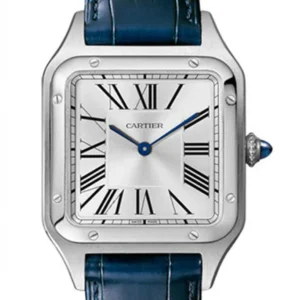 Cartier Santos-Dumont Quartz Silver Dial Men's Watch WSSA0022